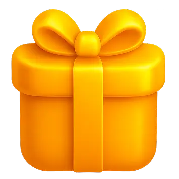 Caja de regalo naranja que identifica las promociones de winpot